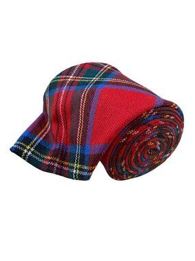 Ingles Buchan Men’s Red Wool Royal Stewart Plaid Necktie Scotland Traditional 3"